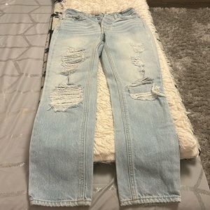 BDG, lght wash denim jeans